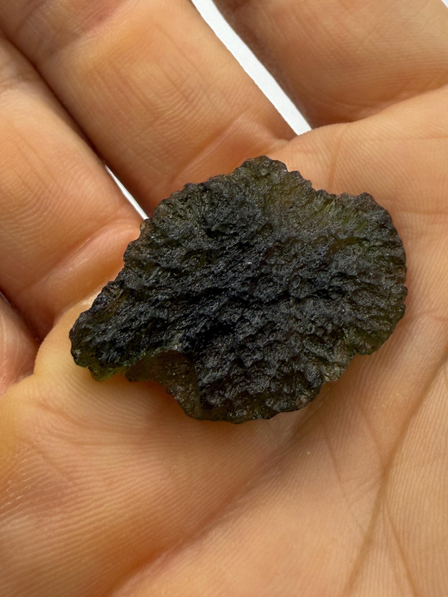 Authentic Moldavite Tektite Specimen: Czech Republic, Reiki Energy, 4.54g/22.7ct
