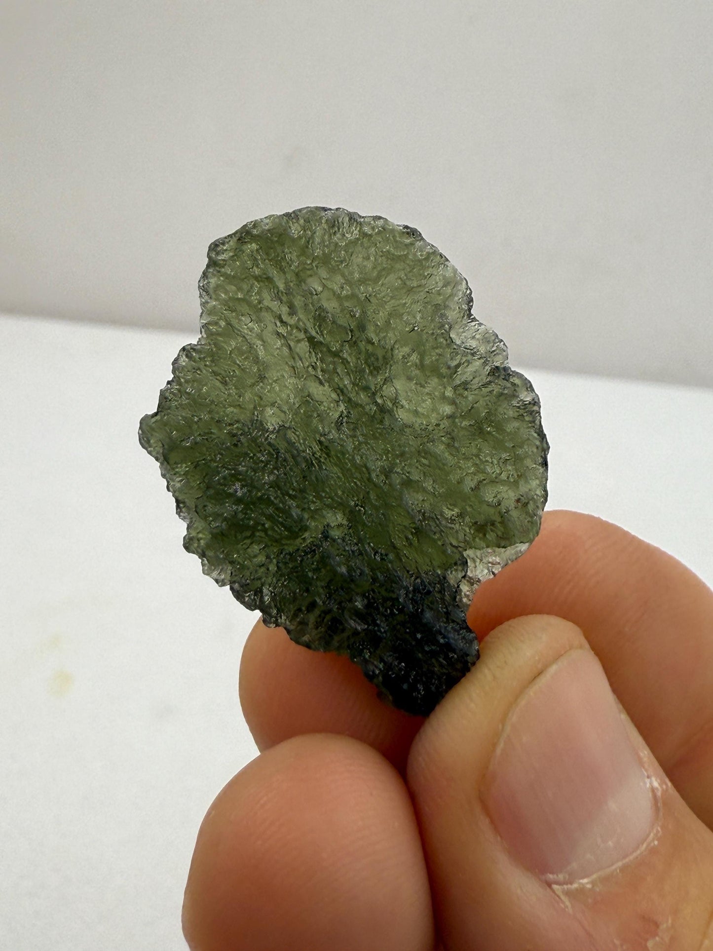 Authentic Moldavite Tektite Specimen: Czech Republic, Reiki Energy, 4.54g/22.7ct