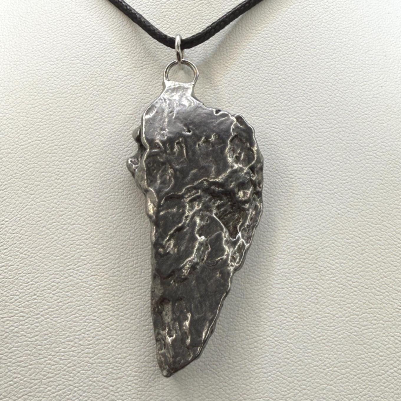 Campo del Cielo Meteorite Pendant: Authentic Iron Meteorite Jewelry, Space Gift, 28.20 grams