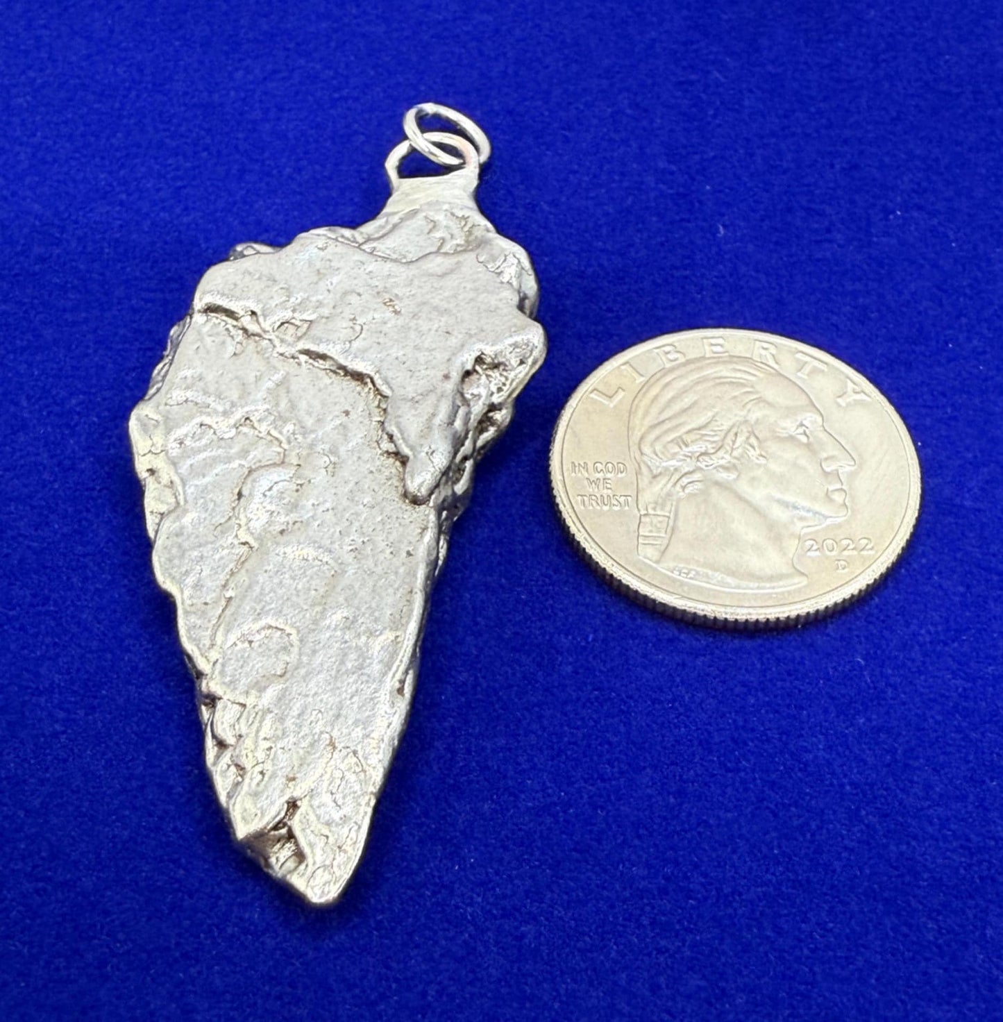 Campo del Cielo Meteorite Pendant: Authentic Iron Meteorite Jewelry, Space Gift, 28.20 grams
