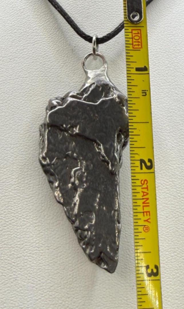 Campo del Cielo Meteorite Pendant: Authentic Iron Meteorite Jewelry, Space Gift, 28.20 grams