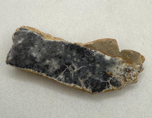 NWA 15373 Moon/Lunar Meteorite Slice, Feldspathic Breccia, Moon Meteorite, Meteorite Collection, Lunar Feldspathic Breccia, 8.17 grams