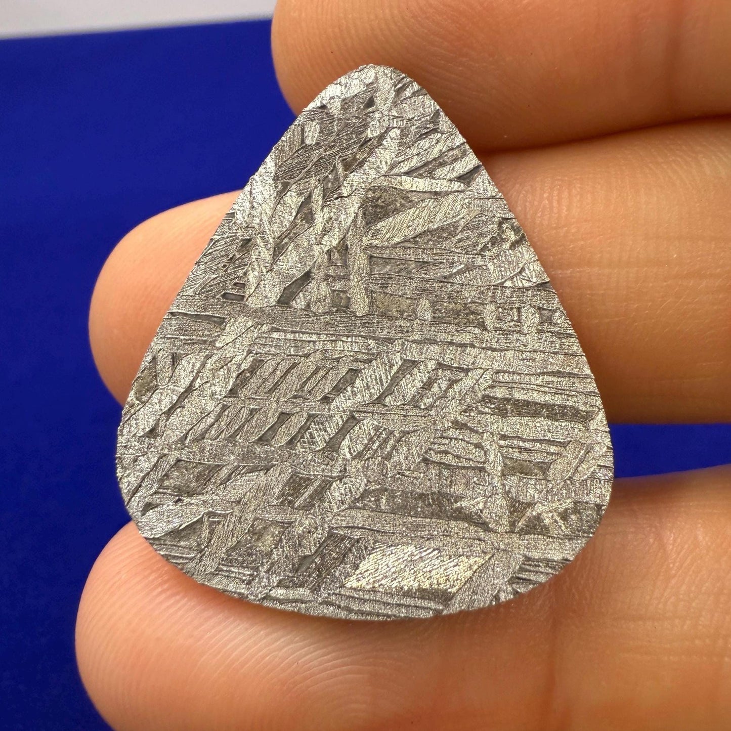 Aletai Meteorite Guitar Pick: Etched Iron, Unique Astronomy Gift, 7.30 grams