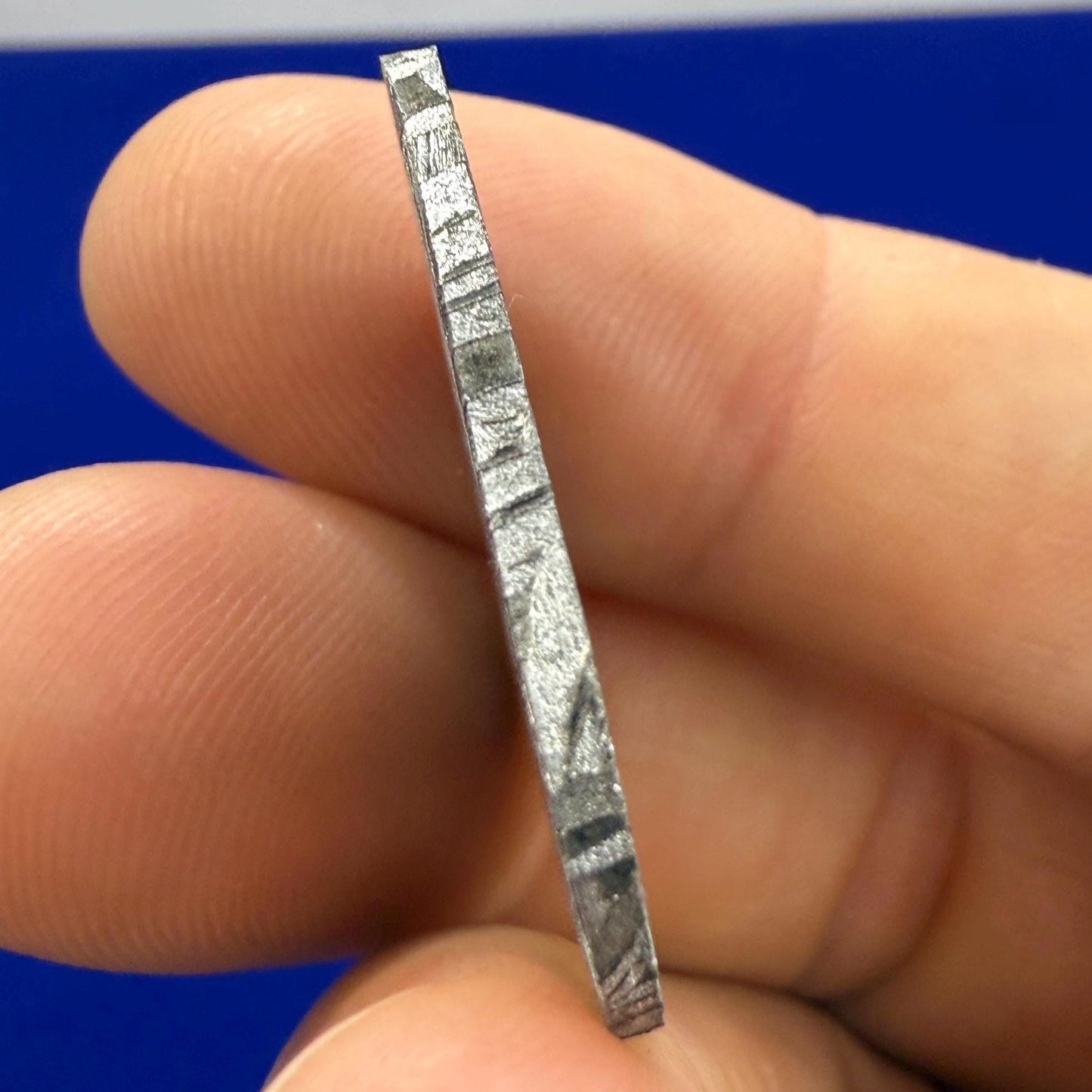 Aletai Meteorite Guitar Pick: Etched Iron, Unique Astronomy Gift, 7.30 grams