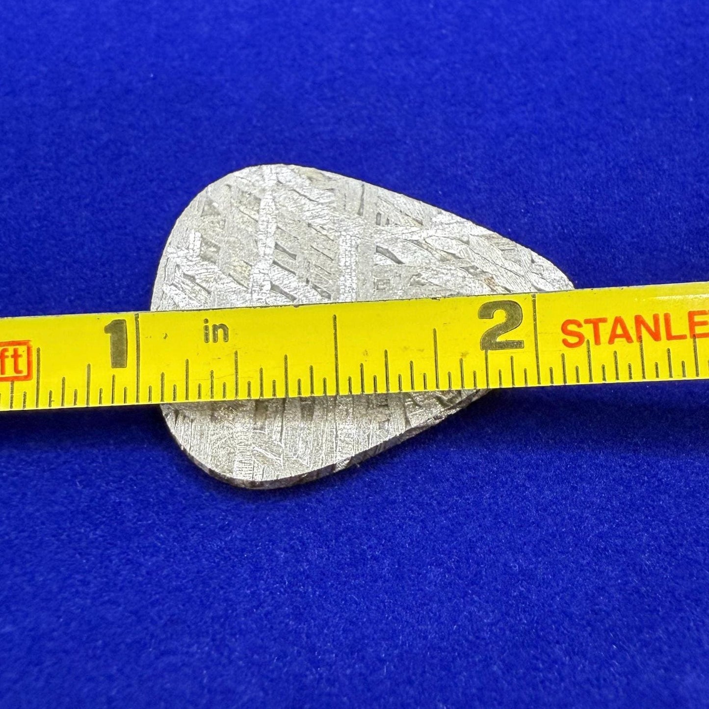 Aletai Meteorite Guitar Pick: Etched Iron, Unique Astronomy Gift, 7.30 grams