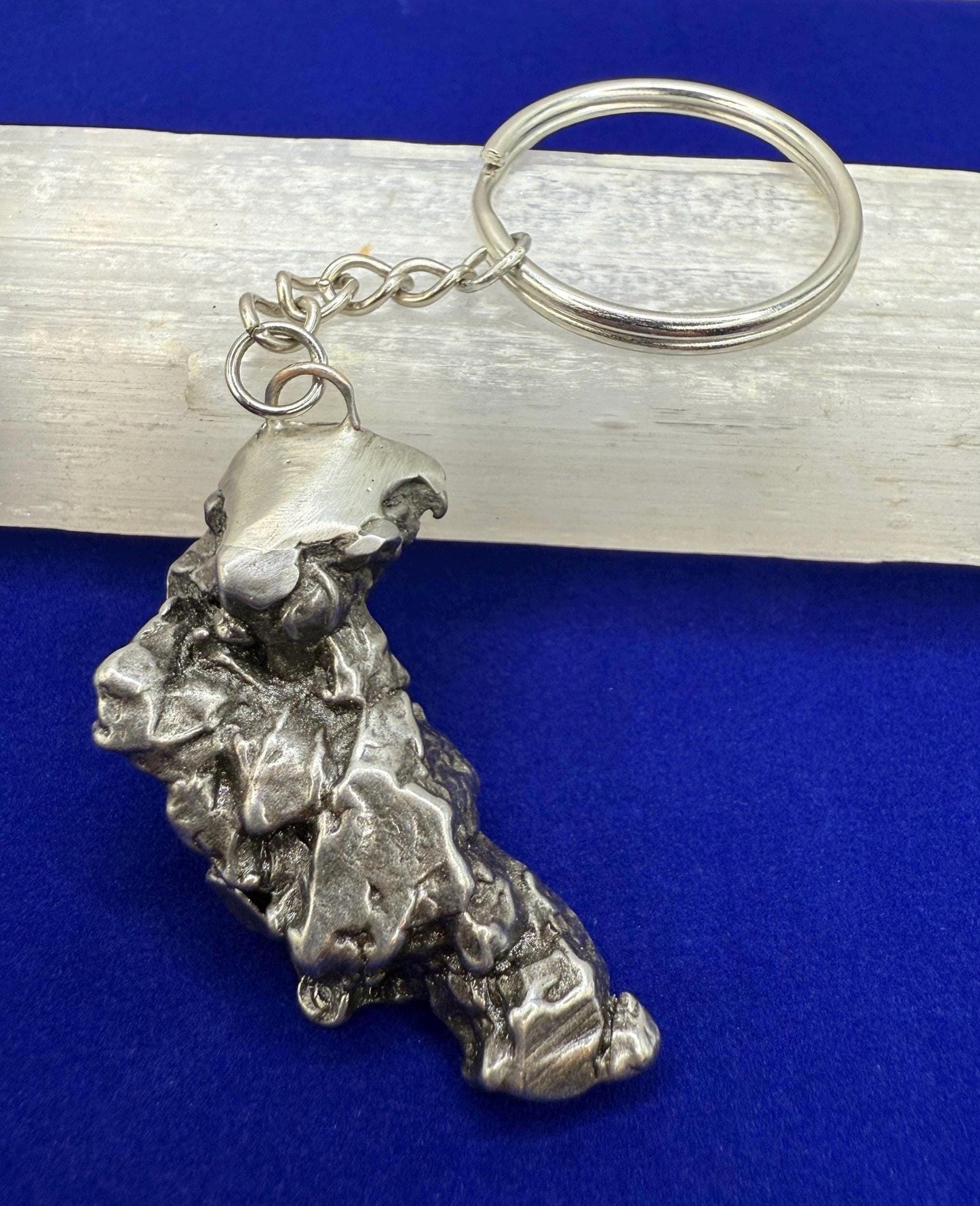 Meteorite Keychain, Campo del Cielo Meteorite, Cosmic Keychain, Authentic Meteorite, Space Accessories, Astronomy Gift, Space Gift, 50.75g
