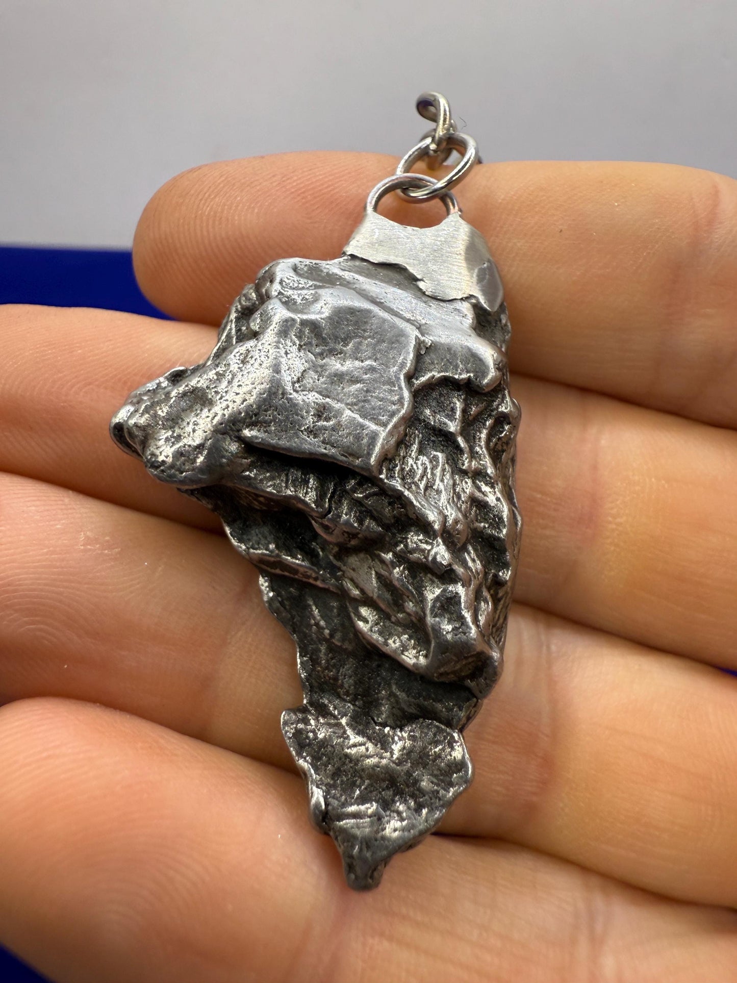Meteorite Keychain, Campo del Cielo Meteorite, Cosmic Keychain, Authentic Meteorite, Space Accessories, Astronomy Gift, Space Gift, 35.06g