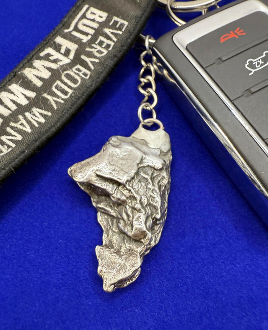 Meteorite Keychain, Campo del Cielo Meteorite, Cosmic Keychain, Authentic Meteorite, Space Accessories, Astronomy Gift, Space Gift, 35.06g