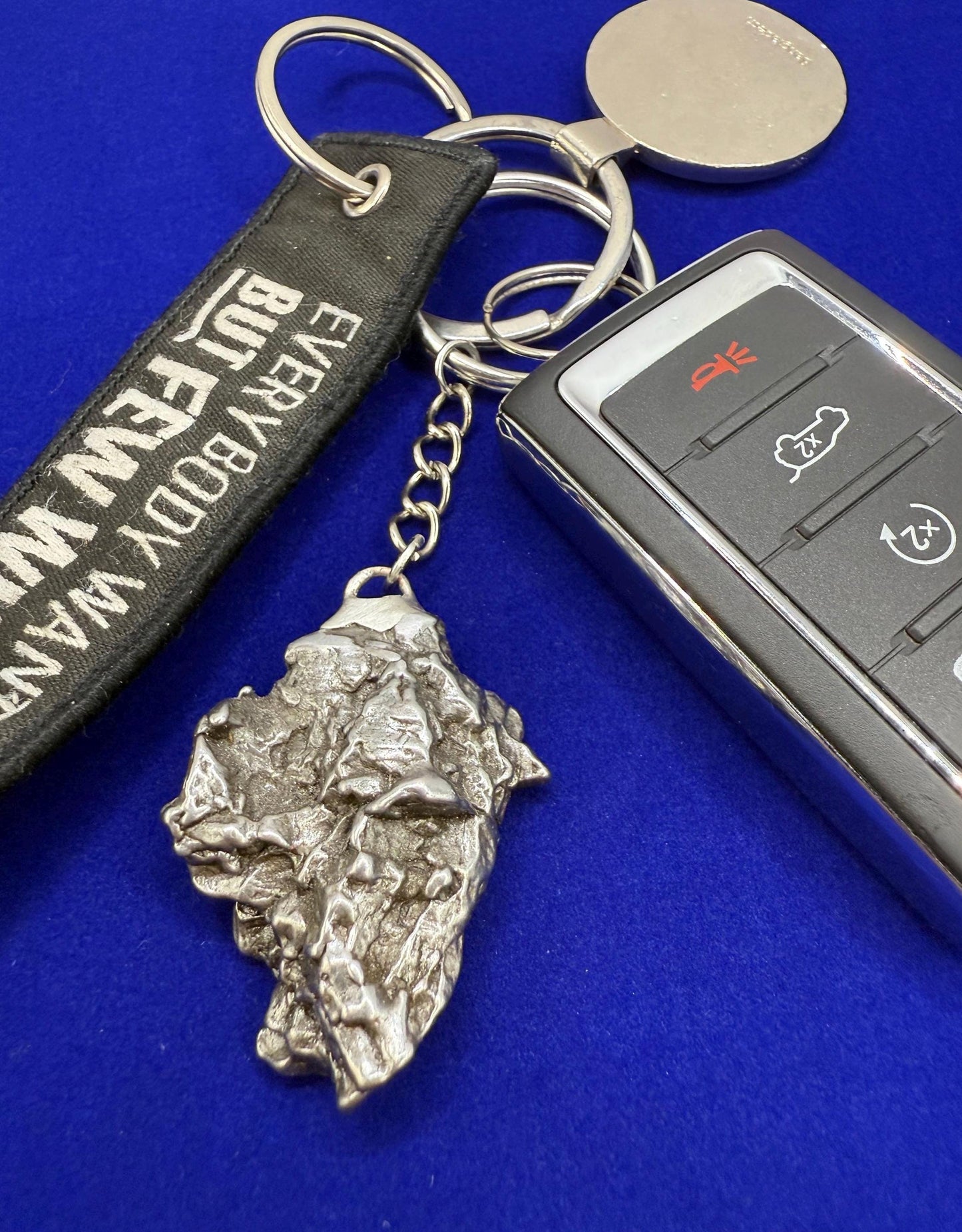Meteorite Keychain, Campo del Cielo Meteorite, Cosmic Keychain, Authentic Meteorite, Space Accessories, Astronomy Gift, Space Gift, 47.92g