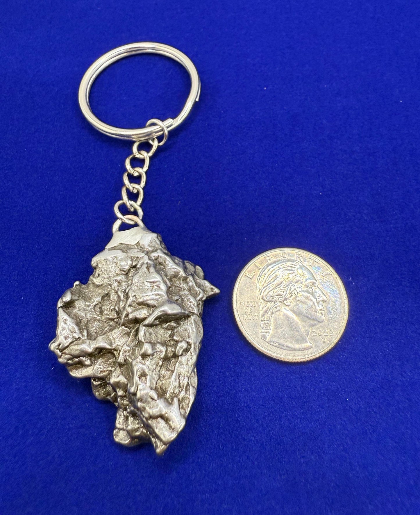 Meteorite Keychain, Campo del Cielo Meteorite, Cosmic Keychain, Authentic Meteorite, Space Accessories, Astronomy Gift, Space Gift, 47.92g