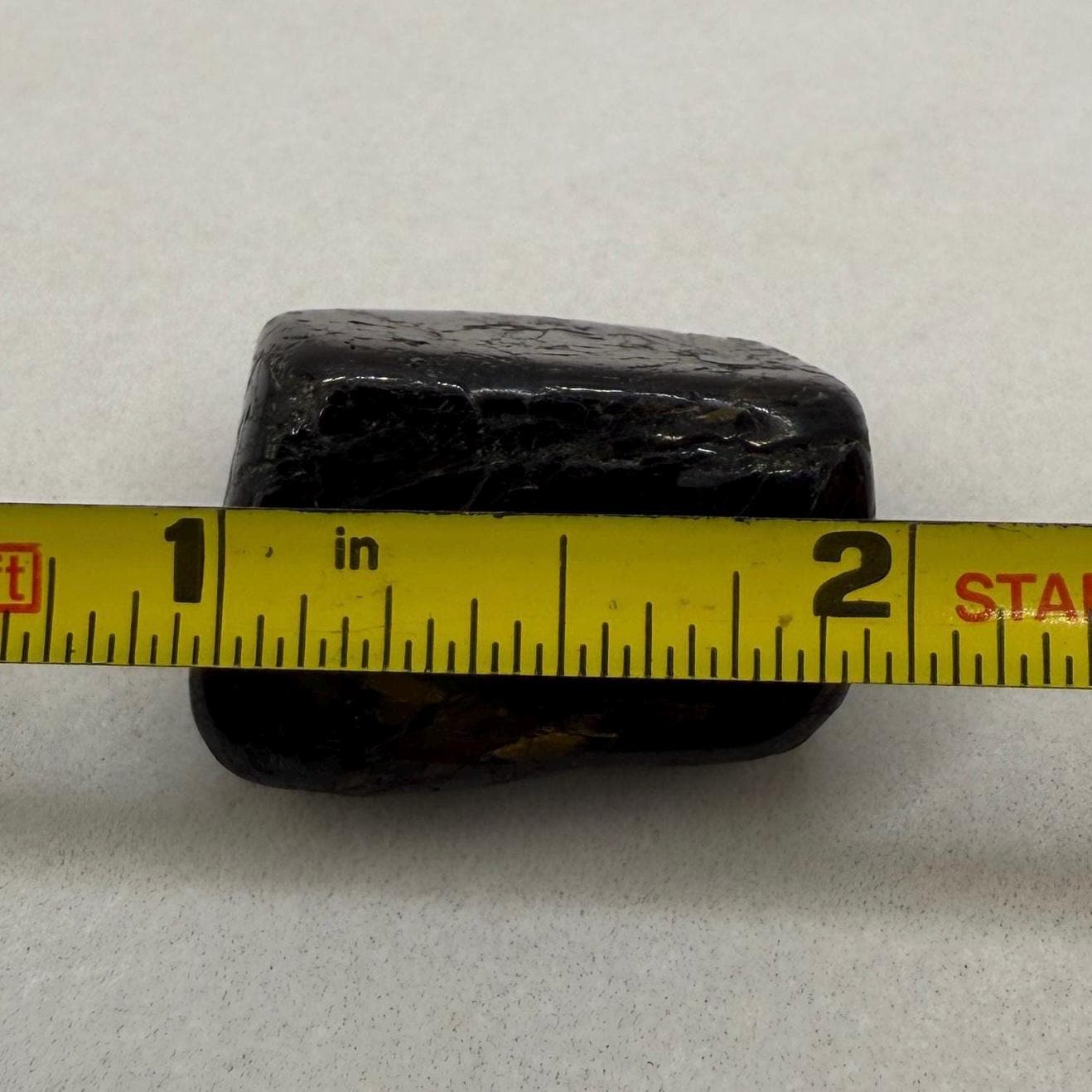 Greenland Nuummite Stone: Ancient Reiki Grounding Crystal, 17.55 grams