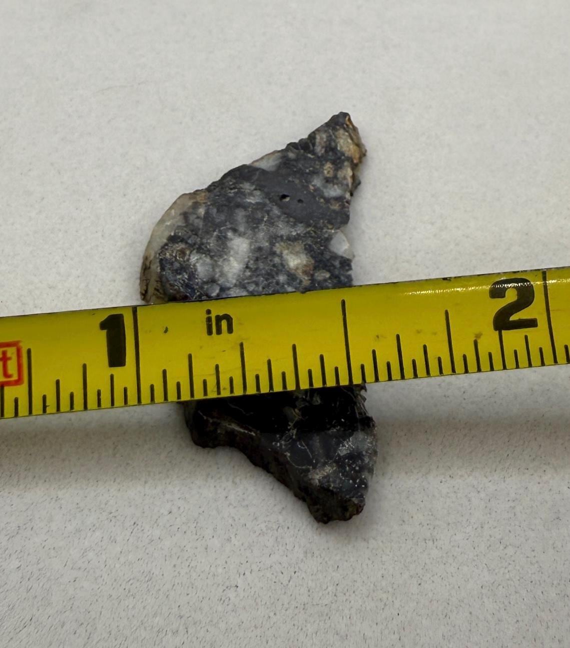 Ajdabiya 001 Lunar Meteorite Slice: Moon Rock Specimen, Space Gift, 1.86 grams