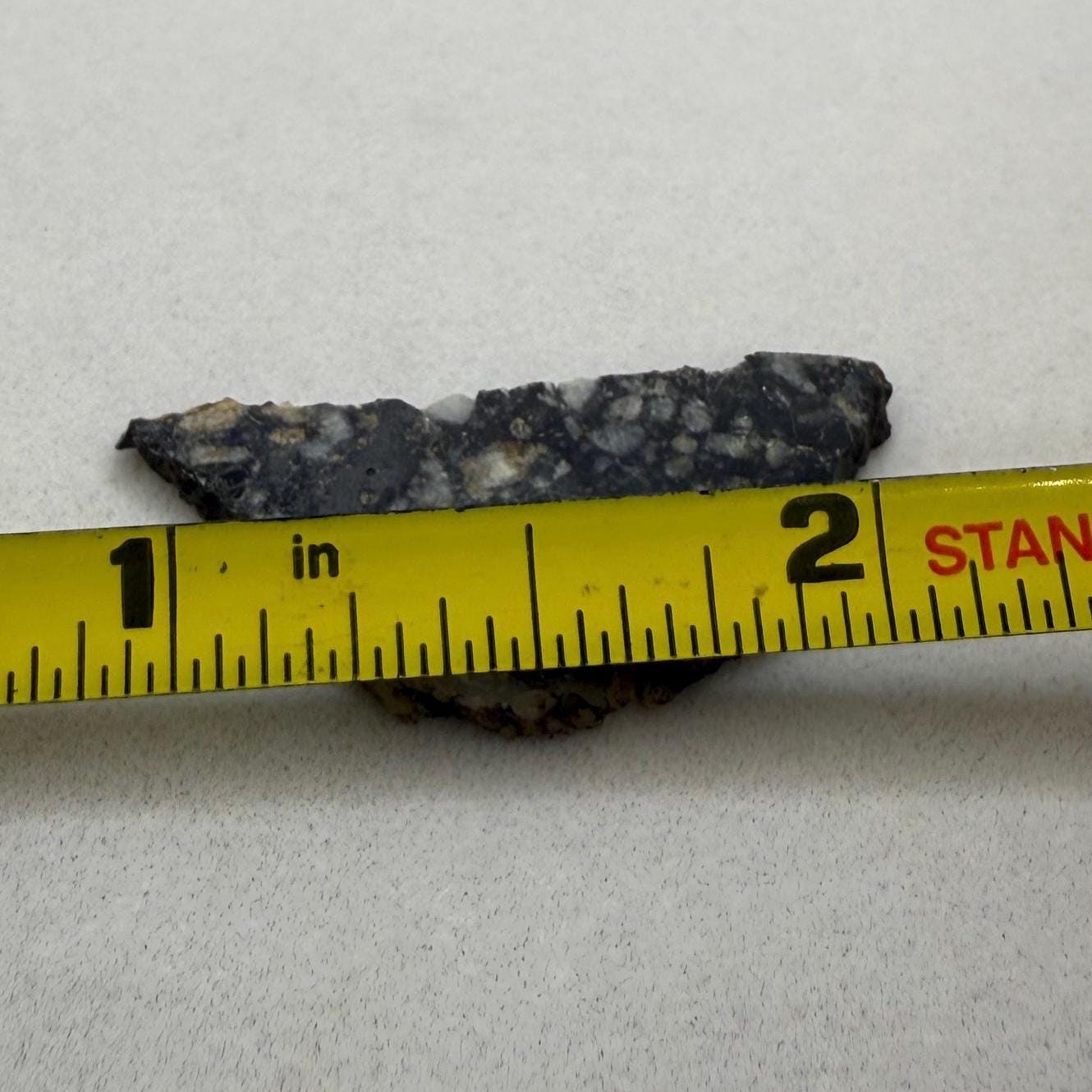 Ajdabiya 001 Lunar Meteorite Slice: Moon Rock Specimen, Space Gift, 1.86 grams