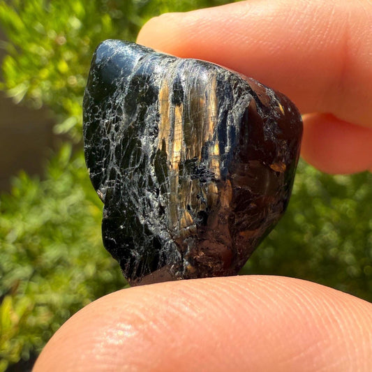 Nuummite Stone, Sorcerer’s Stone, Natural Nuummite, Greenland, Reiki, Rock Collection, Manifesting, Grounding, Energy Work, 21.27 grams