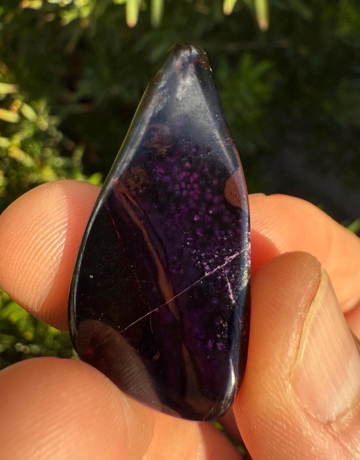Polished Sugalite Specimen: Rare South African Reiki Stone, 17.88 grams