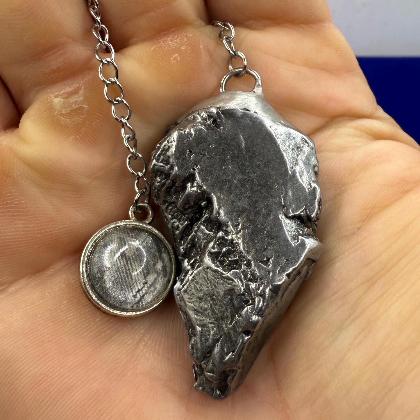 Campo del Cielo Meteorite Pendulum, Rare Cosmic Divination Tool, Crystal Healing Gift, 52.38g