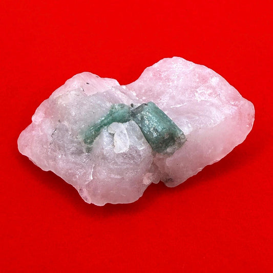 Rough Emerald on Quartz Matrix, Bahia, Brazil Emerald Stone, Brazilian Emerald, Heart Chakra, Brazilian Emerald, 7.70 grams