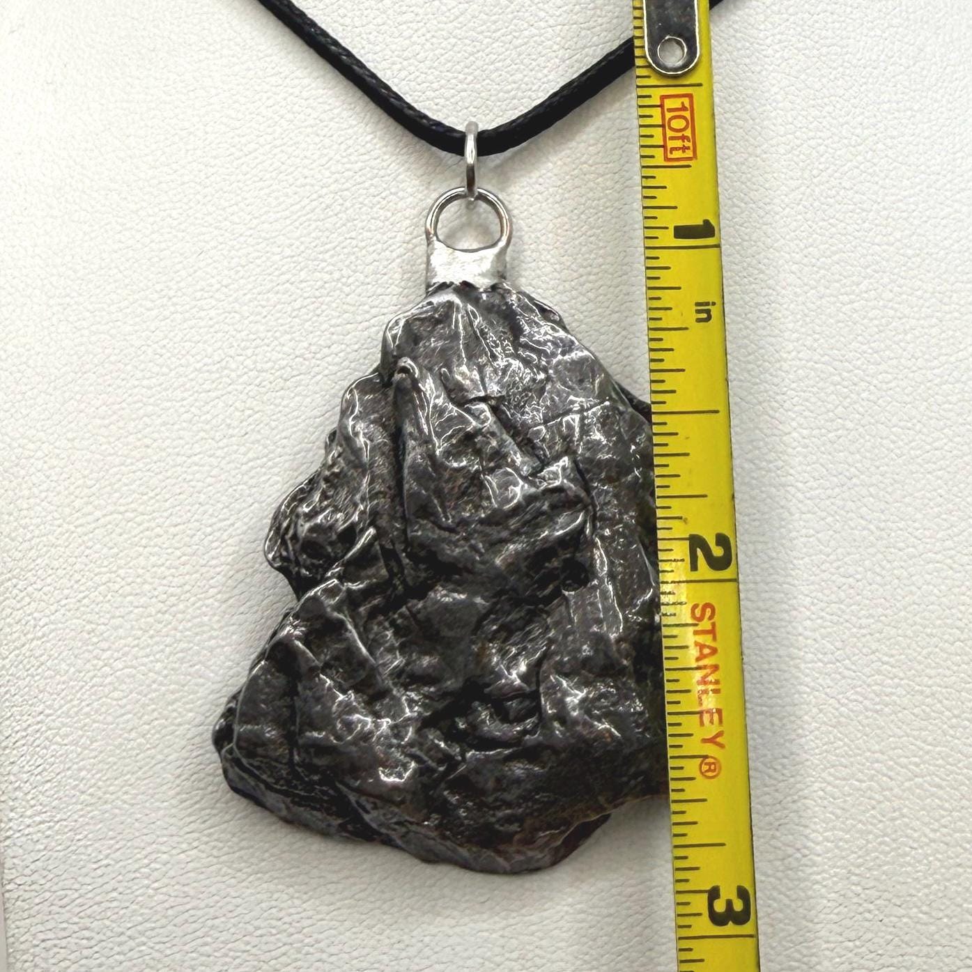 Campo del Cielo Meteorite Pendant: Authentic Iron Meteorite Jewelry, Space Gift, 31.87 grams