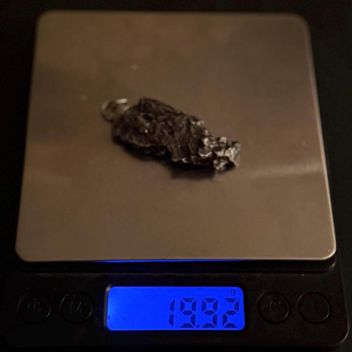 Campo del Cielo Meteorite Pendant: Authentic Iron Meteorite Jewelry, Space Gift, 19.92 grams