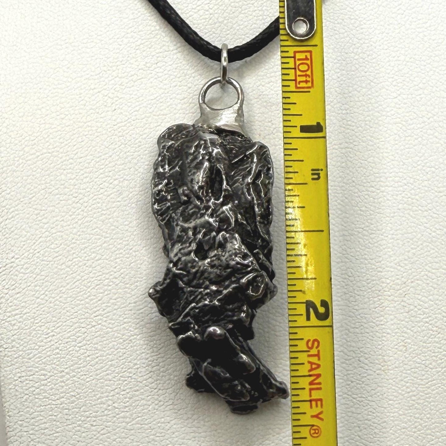 Campo del Cielo Meteorite Pendant: Authentic Iron Meteorite Jewelry, Space Gift, 19.92 grams