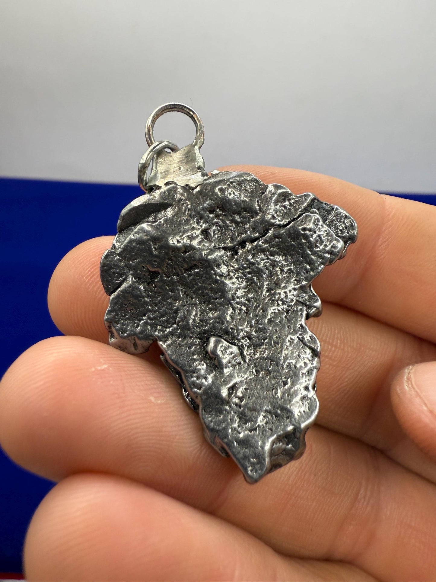 Campo del Cielo Meteorite Pendant: Authentic Iron Meteorite Jewelry, Space Gift, 24.47 grams