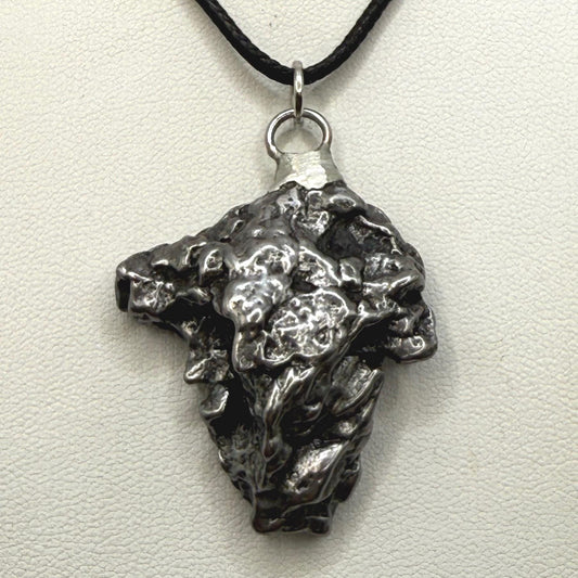 Campo del Cielo Meteorite Pendant: Authentic Iron Meteorite Jewelry, Space Gift, 24.47 grams