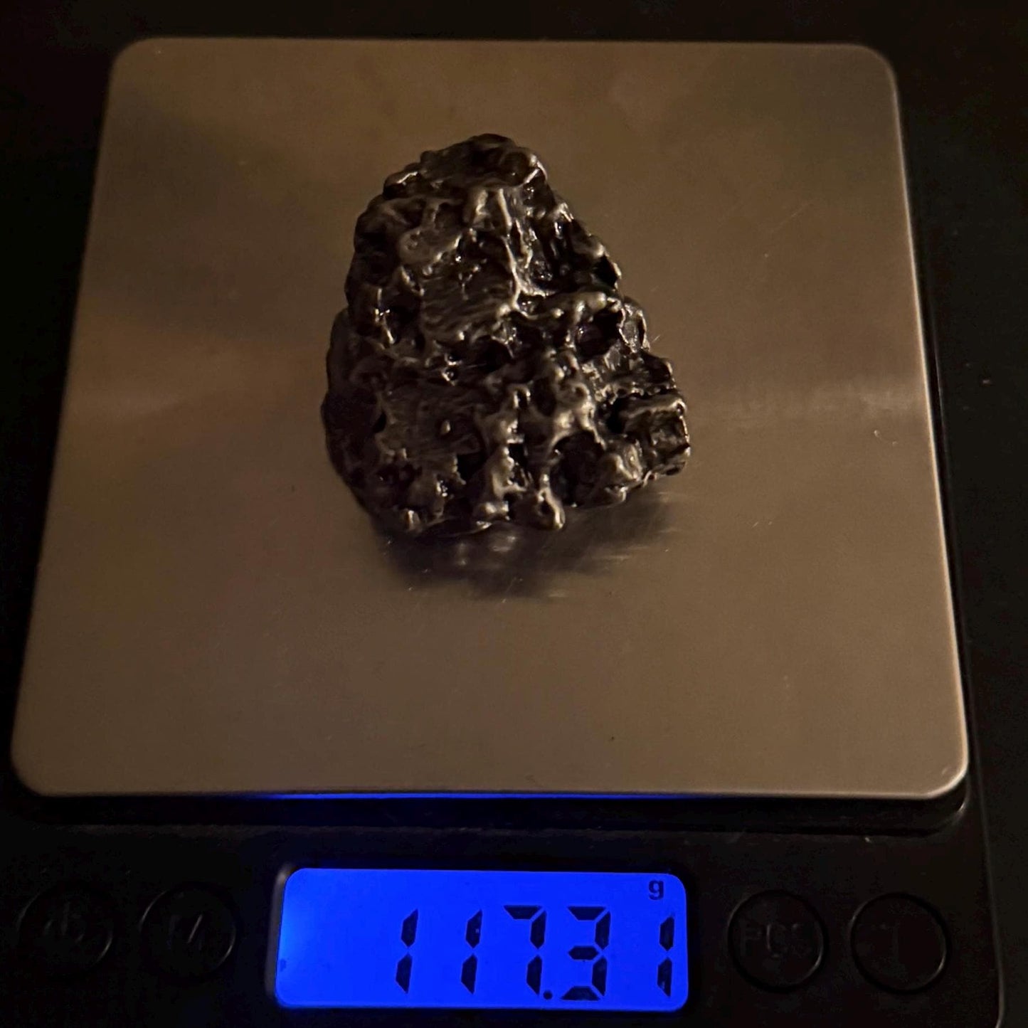 Campo del Cielo Iron Meteorite Specimen: Moving Piece, Authentic Meteorite, Space Gift, 117.31 grams