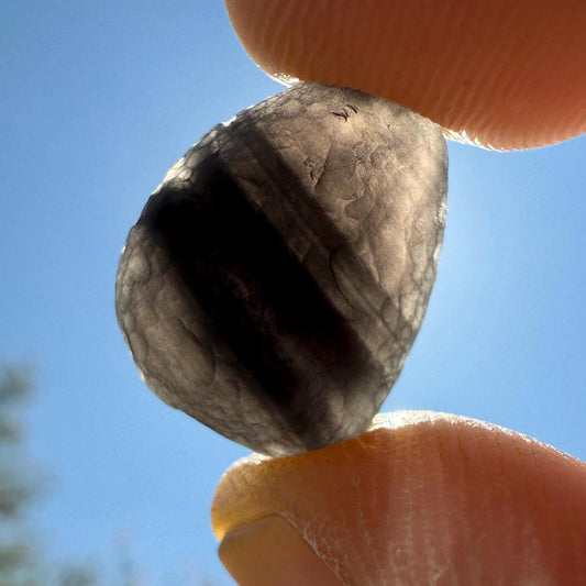 Saffordite Specimen: Arizona Cintamani Stone, Metaphysical Obsidian, Pseudo-Tektite, 1.85 grams