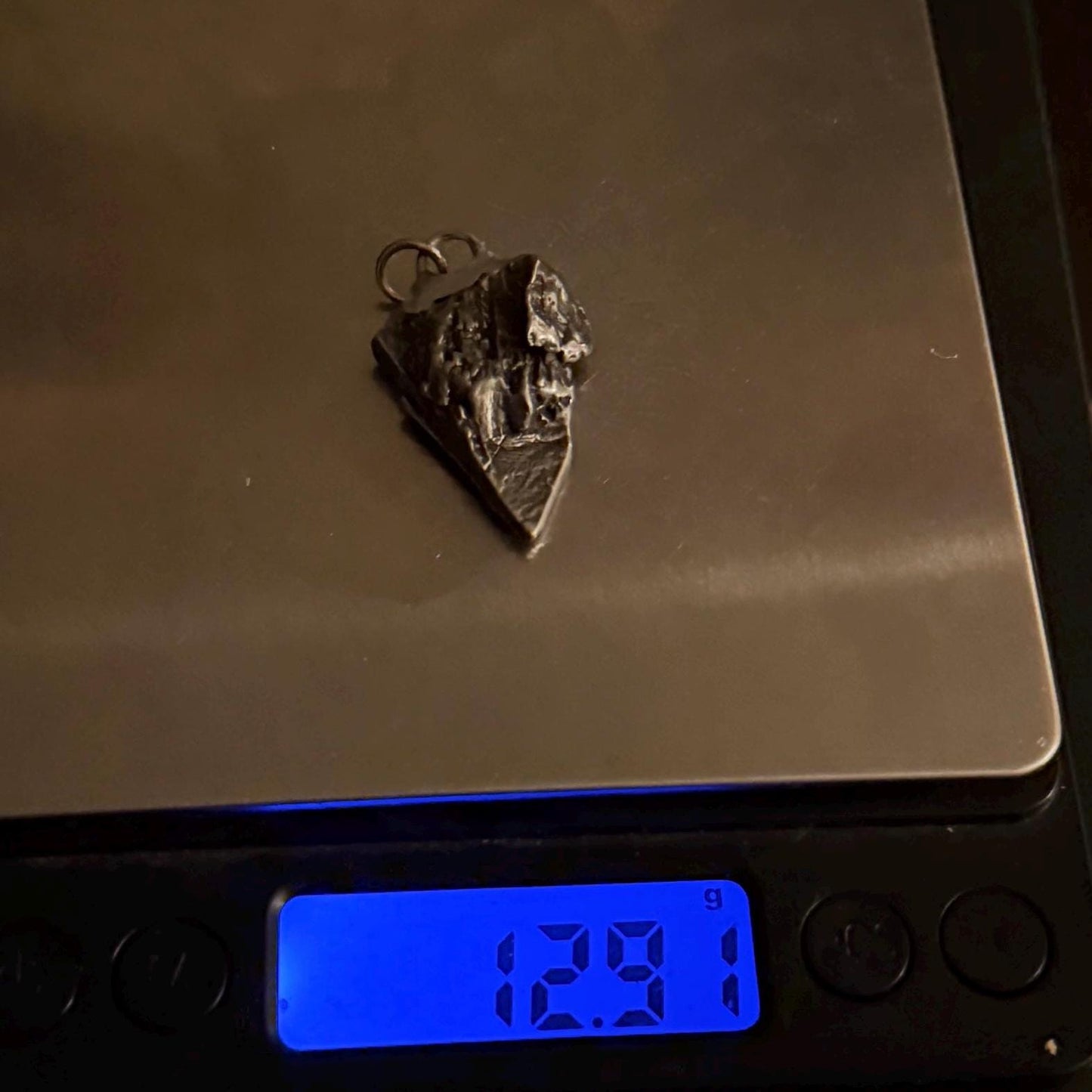Aletai Meteorite Pendant: Authentic Space Jewelry, Cosmic Jewelry, 12.91g