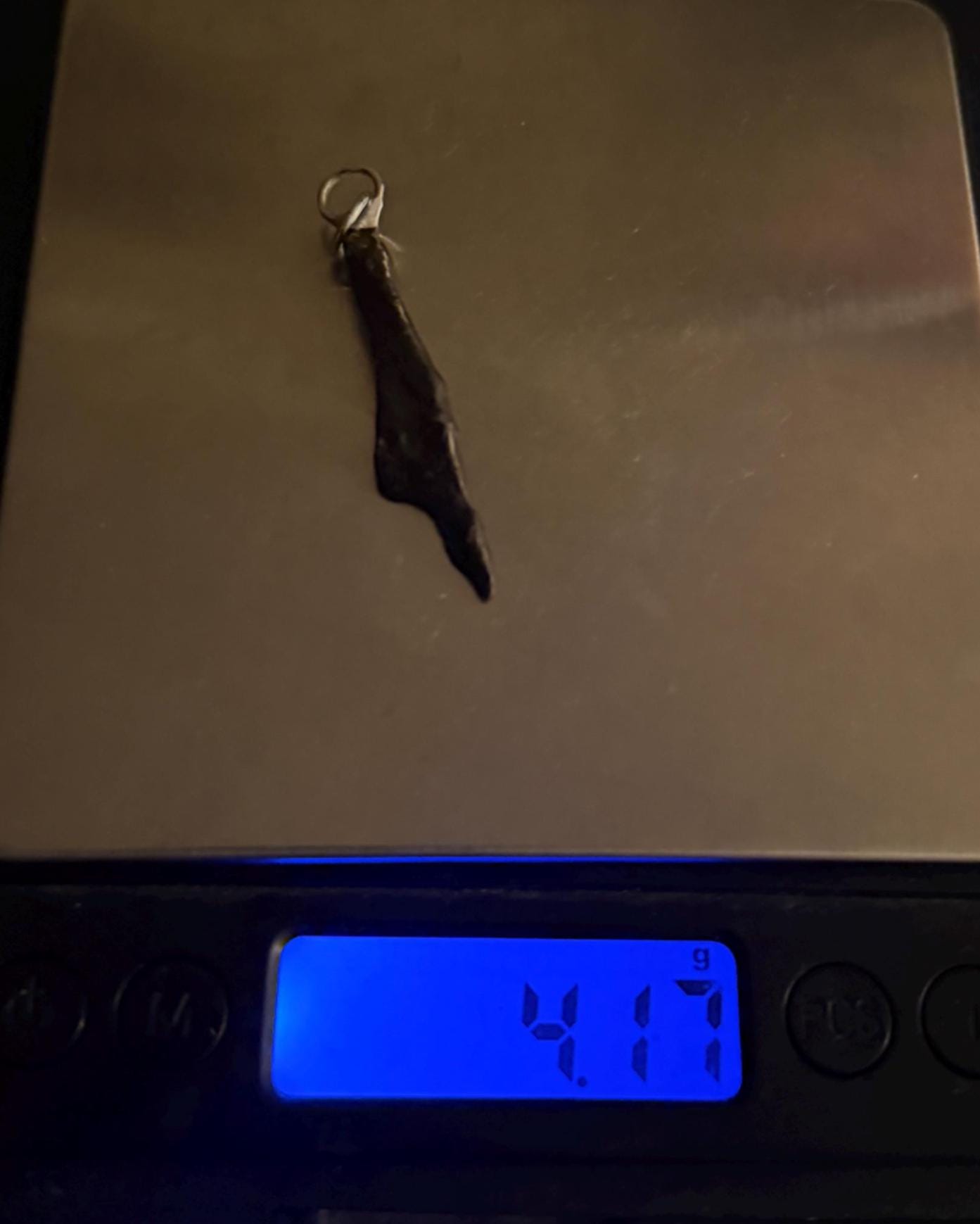 Agoudal Iron Meteorite Pendant: Handmade Astronomy Space Gift, Cosmic Pendant, 4.17 grams