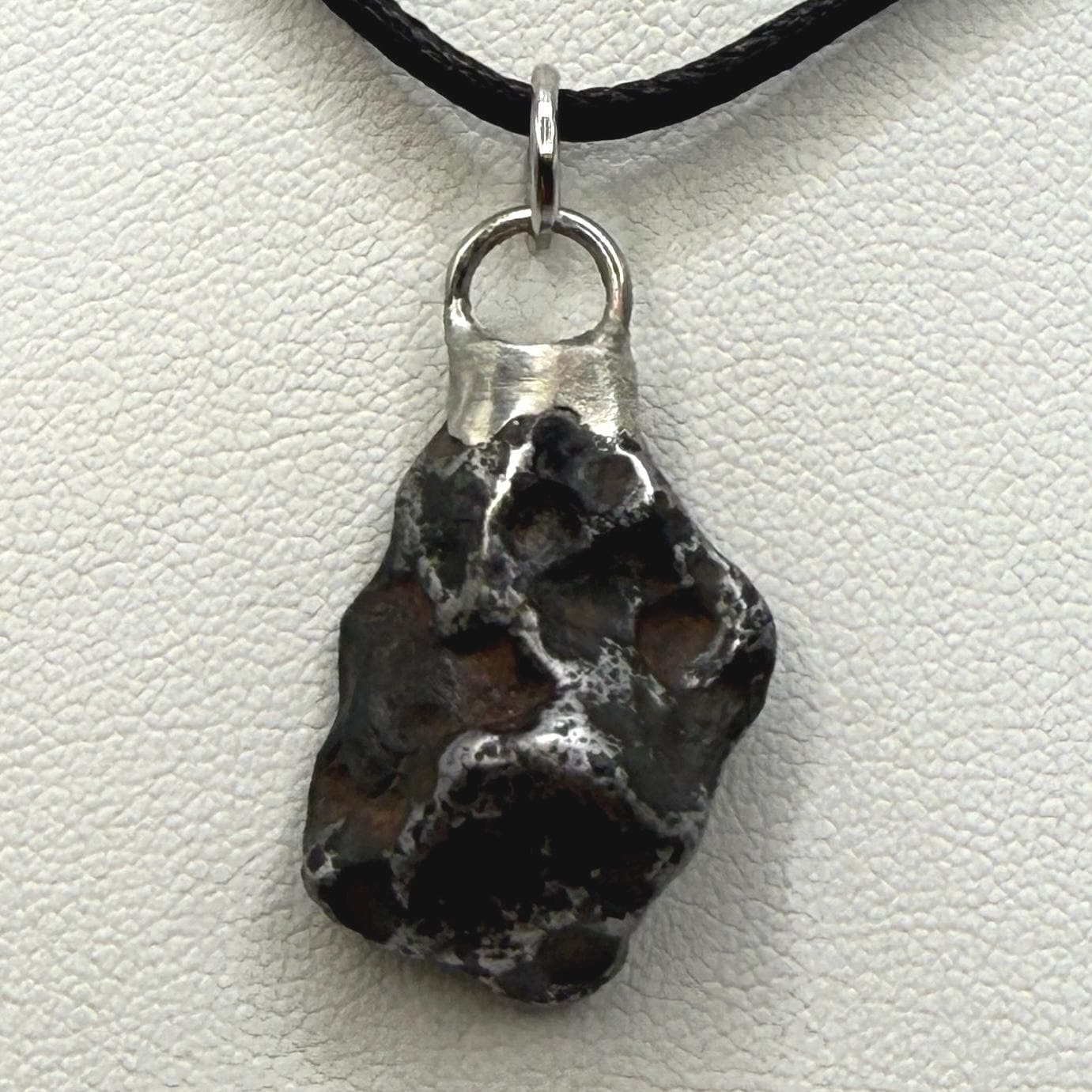 Agoudal Iron Meteorite Pendant: Handmade Astronomy Space Gift, Cosmic Pendant, 8.25 grams