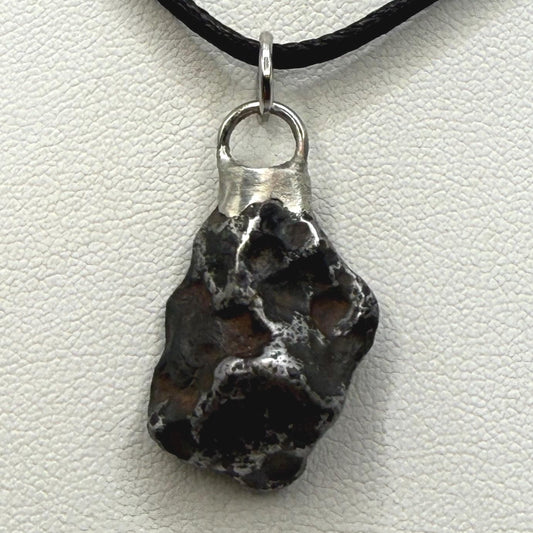 Agoudal Iron Meteorite Pendant: Handmade Astronomy Space Gift, Cosmic Pendant, 8.25 grams