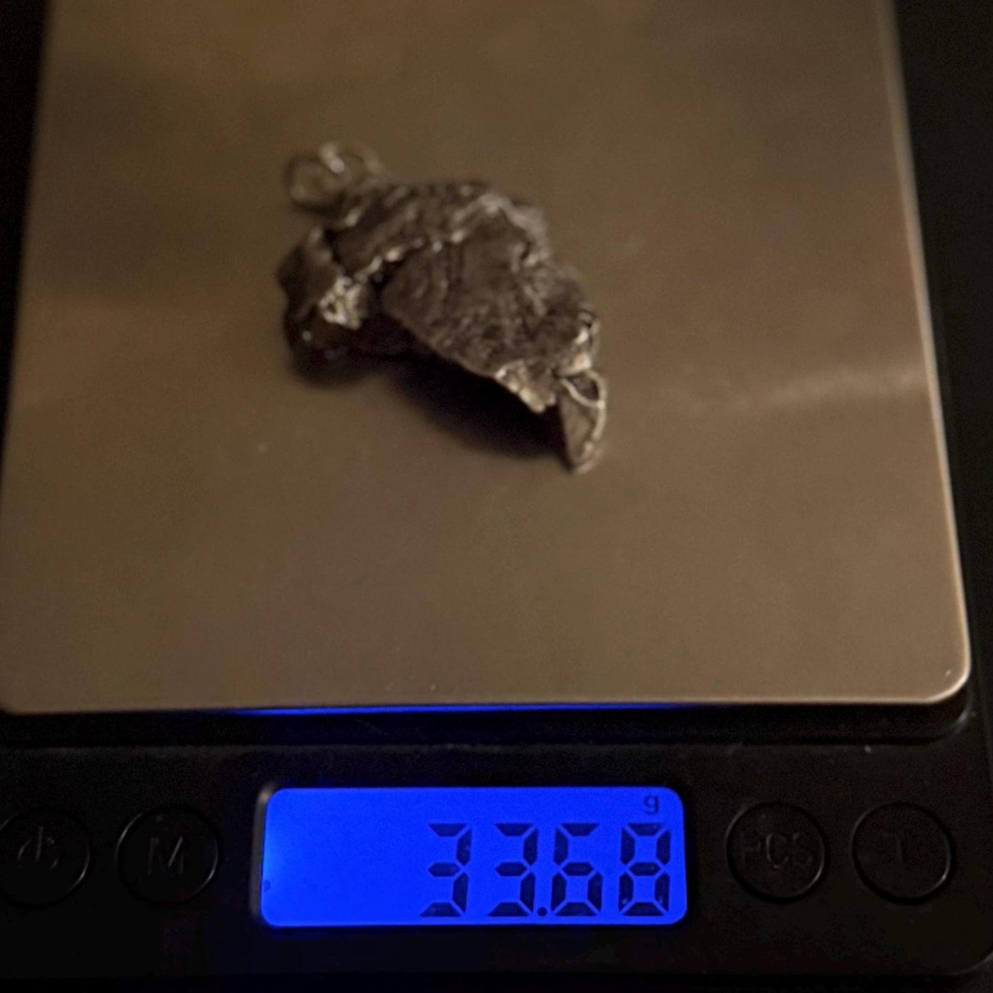 Aletai Meteorite Pendant: Authentic Space Jewelry, Cosmic Jewelry, 33.68g