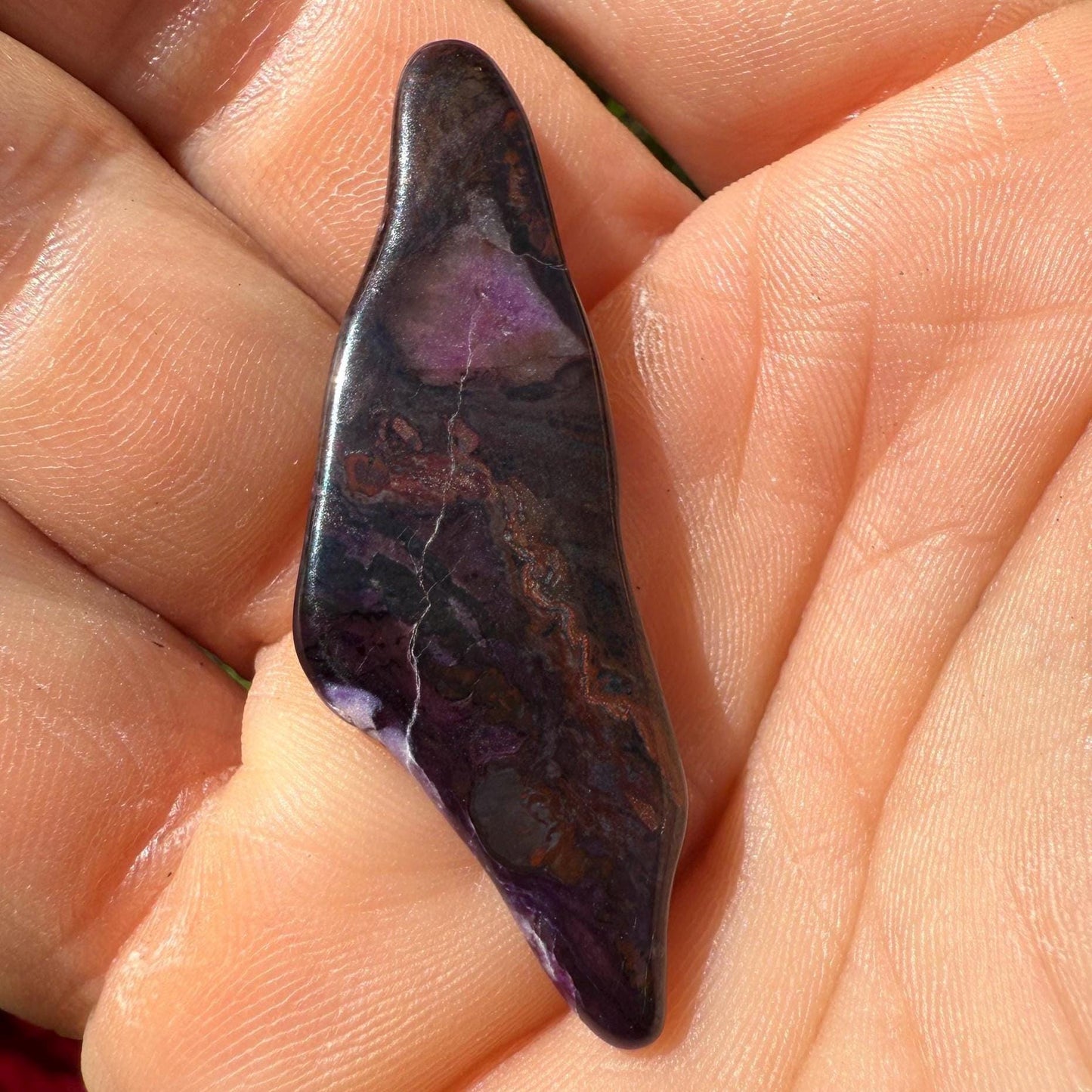 Polished Sugalite Specimen: Rare South African Reiki Stone, 6.25 grams