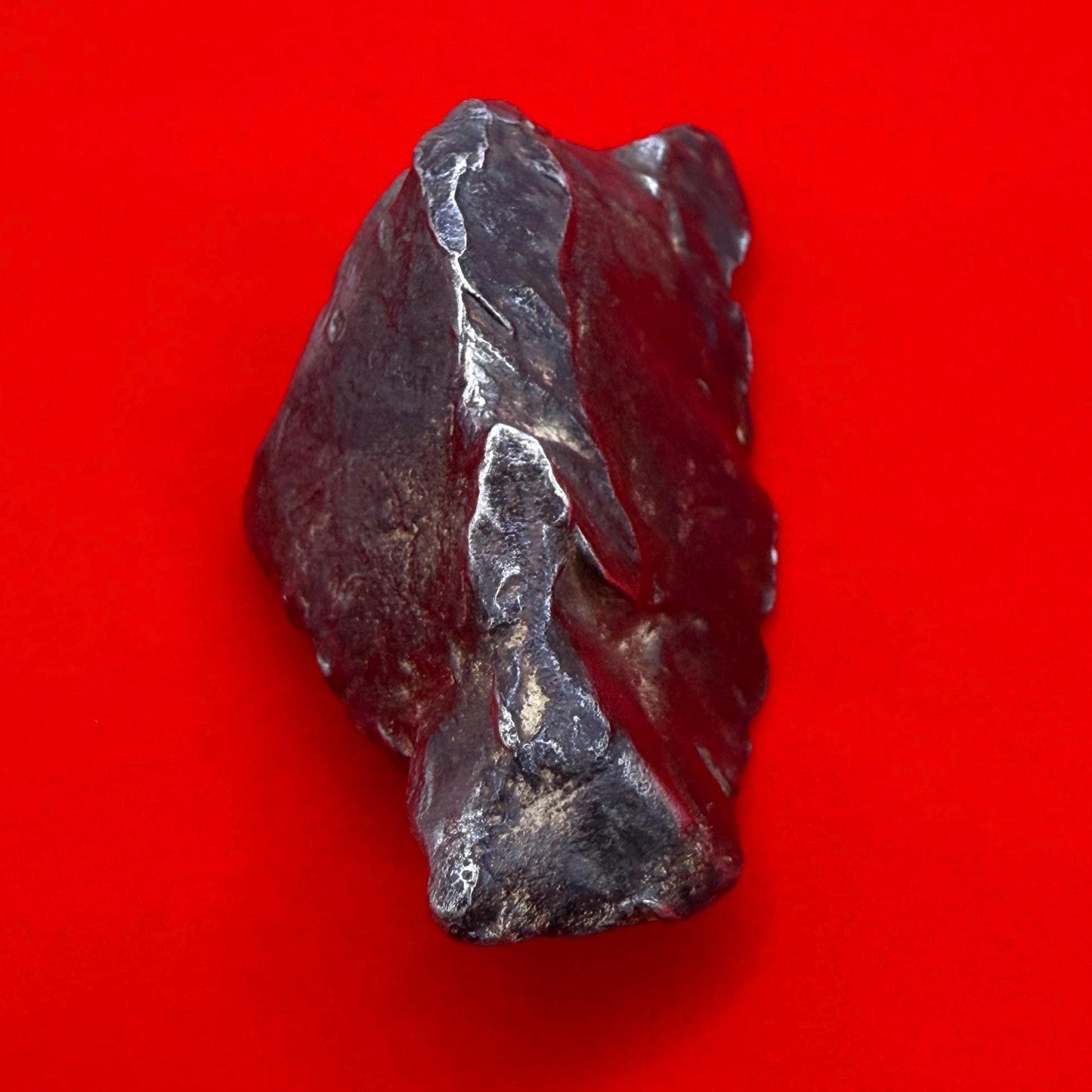 Gebel Kamil Iron Meteorite Specimen: Polished Ataxite from Egypt, 153.07 grams
