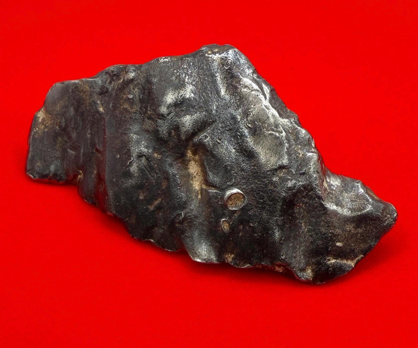 Gebel Kamil Iron Meteorite Specimen: Polished Ataxite from Egypt, 153.07 grams