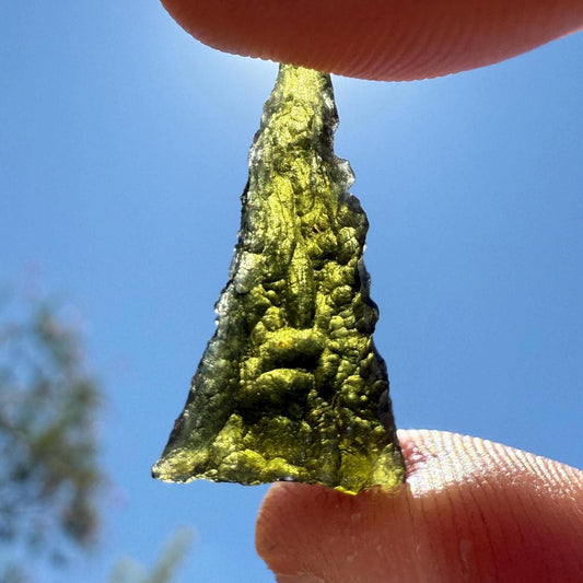 Authentic Moldavite Tektite Specimen: Czech Republic, Reiki Energy, 1.61g/8.05ct