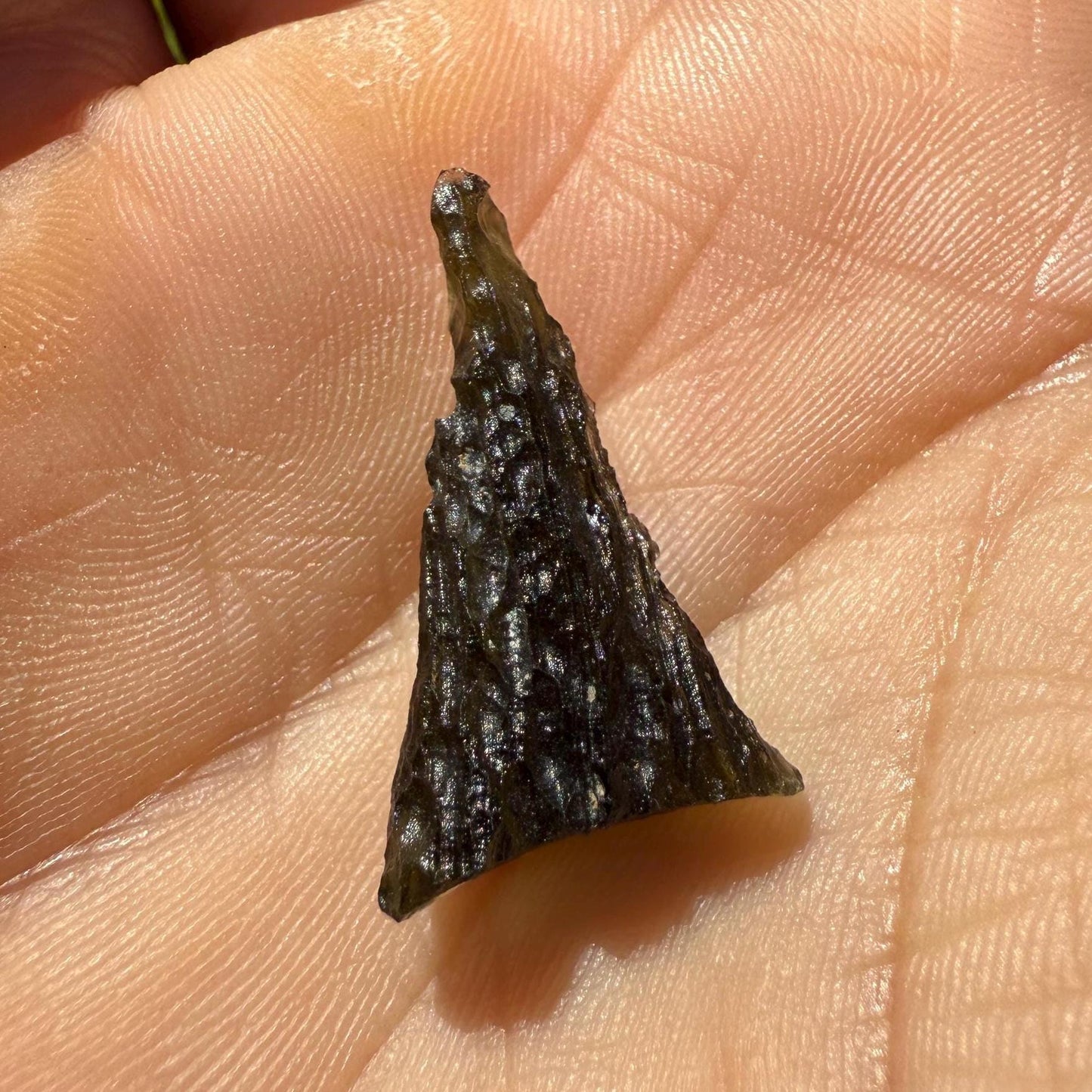 Authentic Moldavite Tektite Specimen: Czech Republic, Reiki Energy, 1.61g/8.05ct