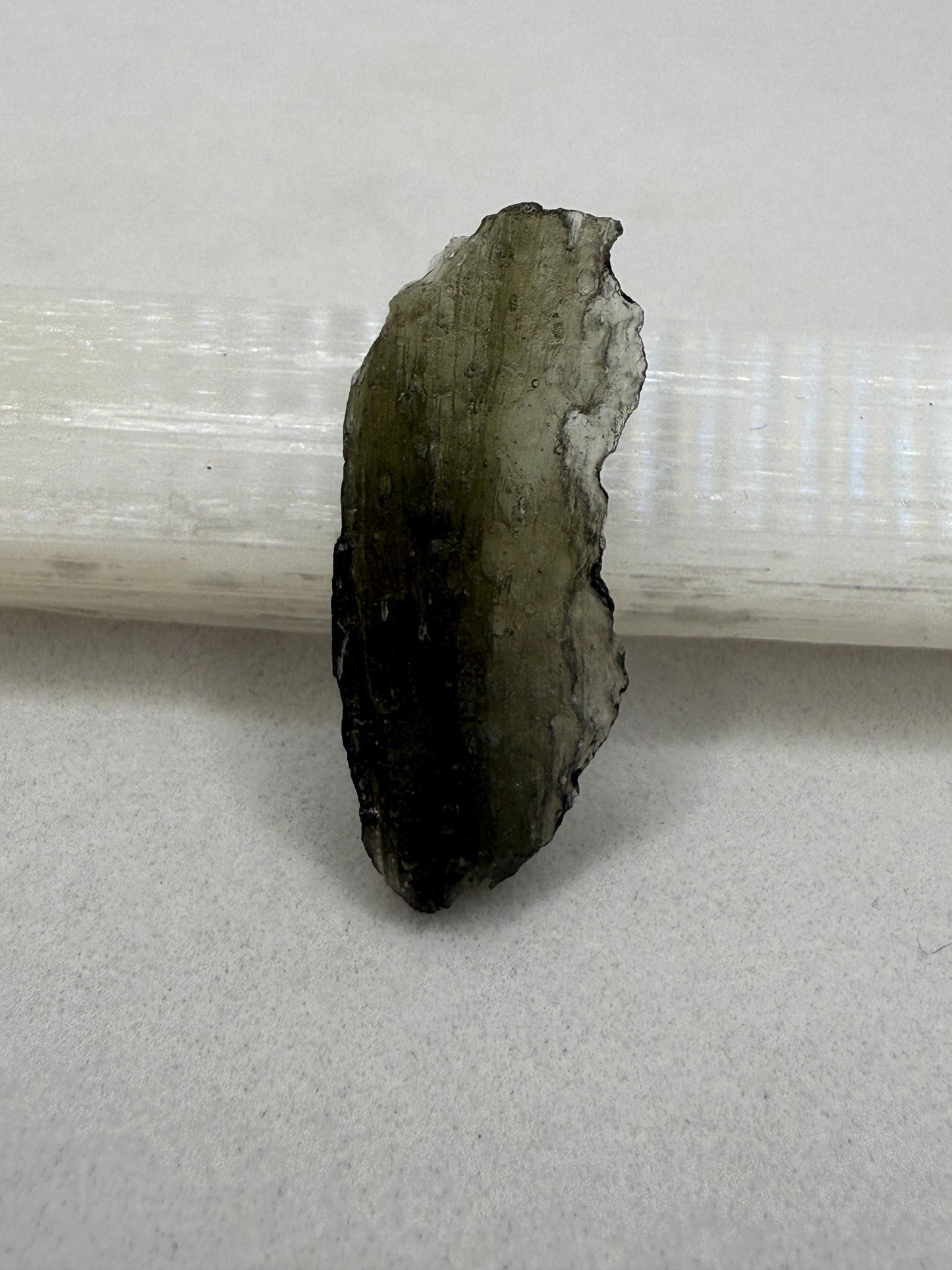 Authentic Moldavite Tektite Specimen: Czech Republic, Reiki Energy, 1.61g/8.05ct