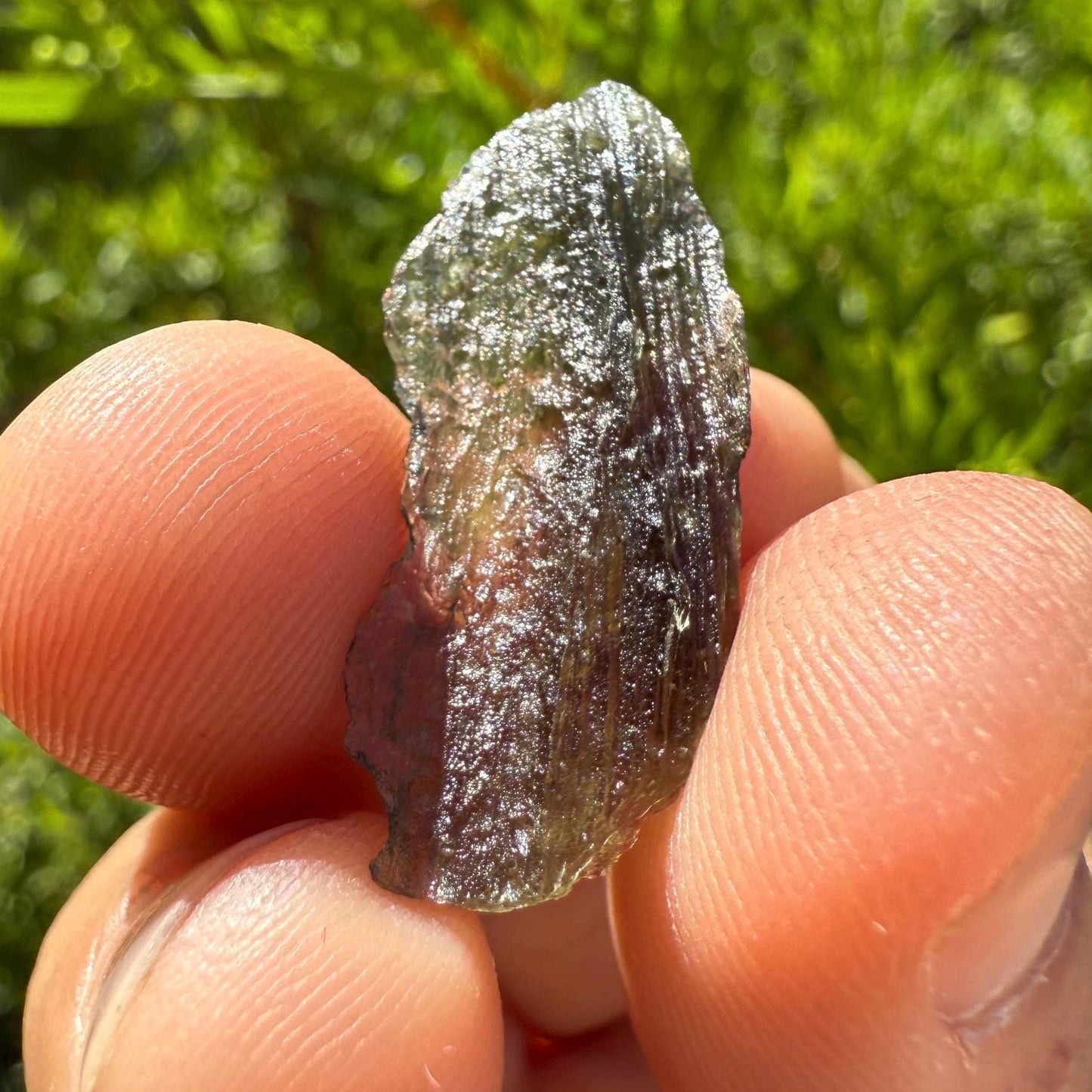 Authentic Moldavite Tektite Specimen: Czech Republic, Reiki Energy, 1.61g/8.05ct