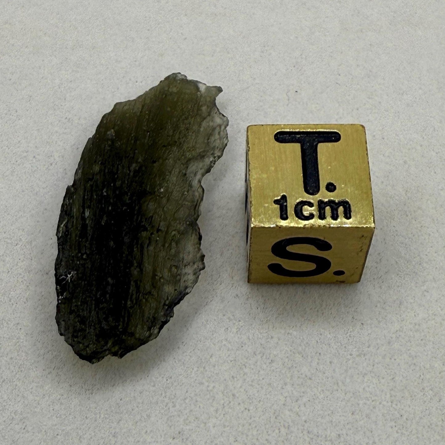 Authentic Moldavite Tektite Specimen: Czech Republic, Reiki Energy, 1.61g/8.05ct
