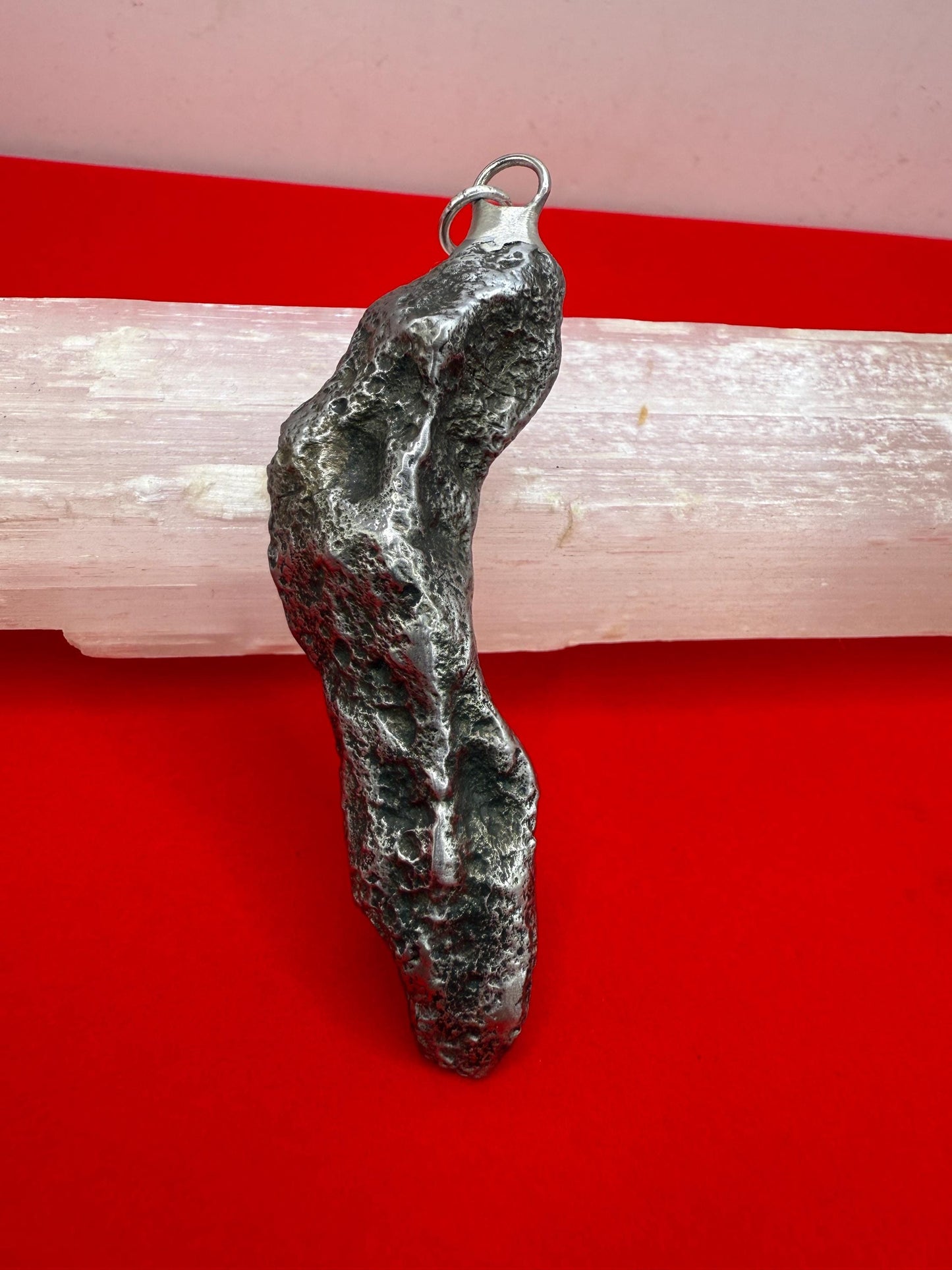 Sikhote-Alin Meteorite Pendant 48.16 grams, Astronomy Gift, Authentic Meteorite, Space Gift, Meteorite Jewelry, Iron Meteorite