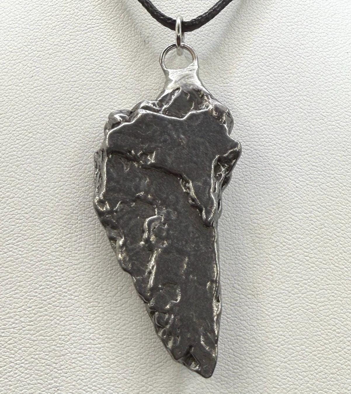 Campo del Cielo Meteorite Pendant: Authentic Iron Meteorite Jewelry, Space Gift, 28.20 grams