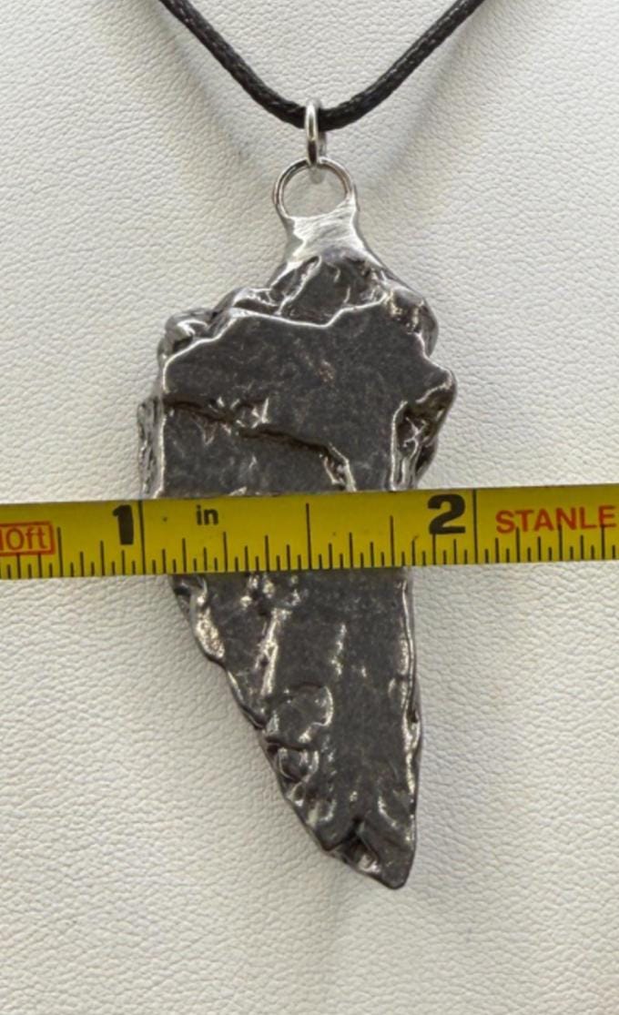 Campo del Cielo Meteorite Pendant: Authentic Iron Meteorite Jewelry, Space Gift, 28.20 grams