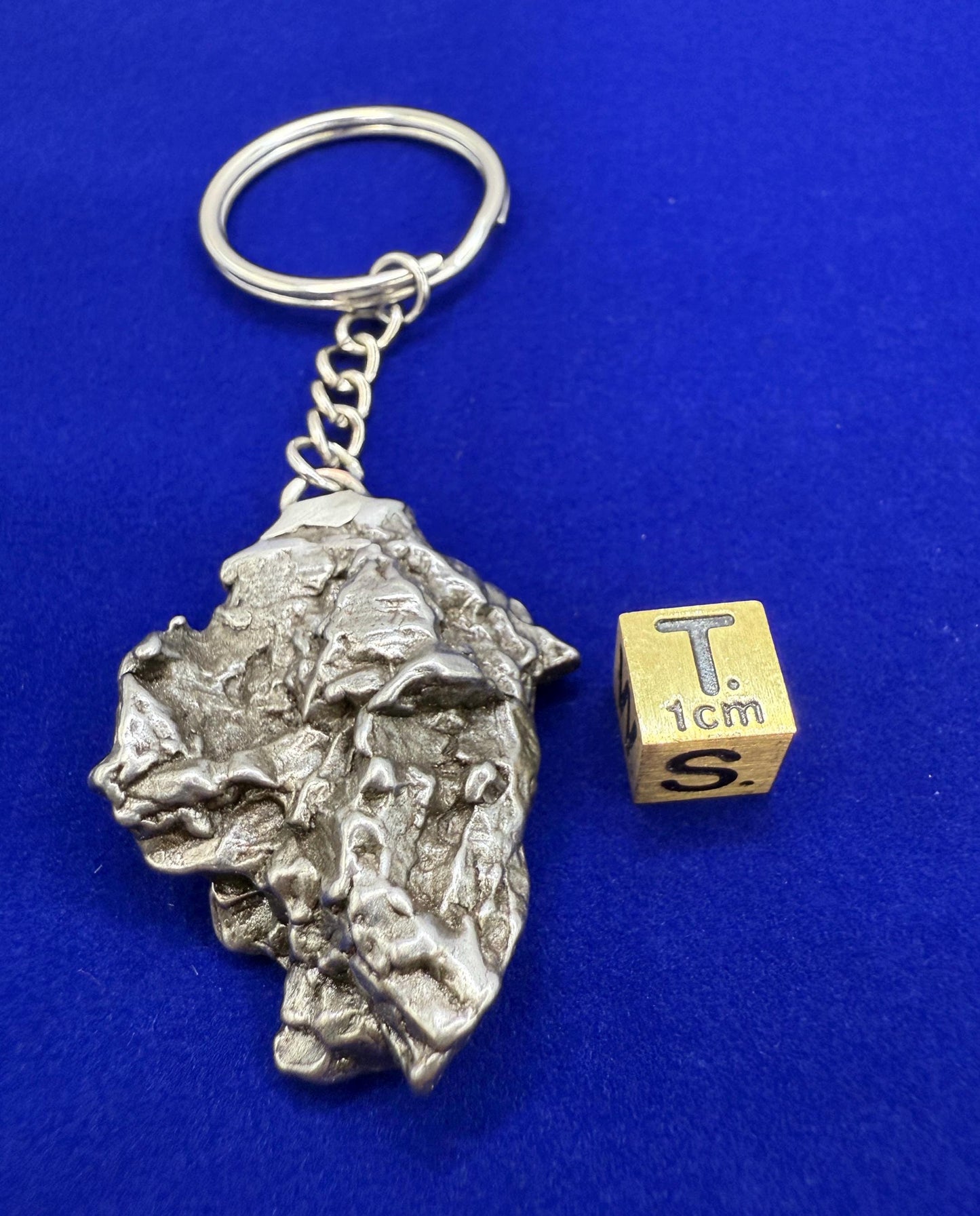 Meteorite Keychain, Campo del Cielo Meteorite, Cosmic Keychain, Authentic Meteorite, Space Accessories, Astronomy Gift, Space Gift, 47.92g