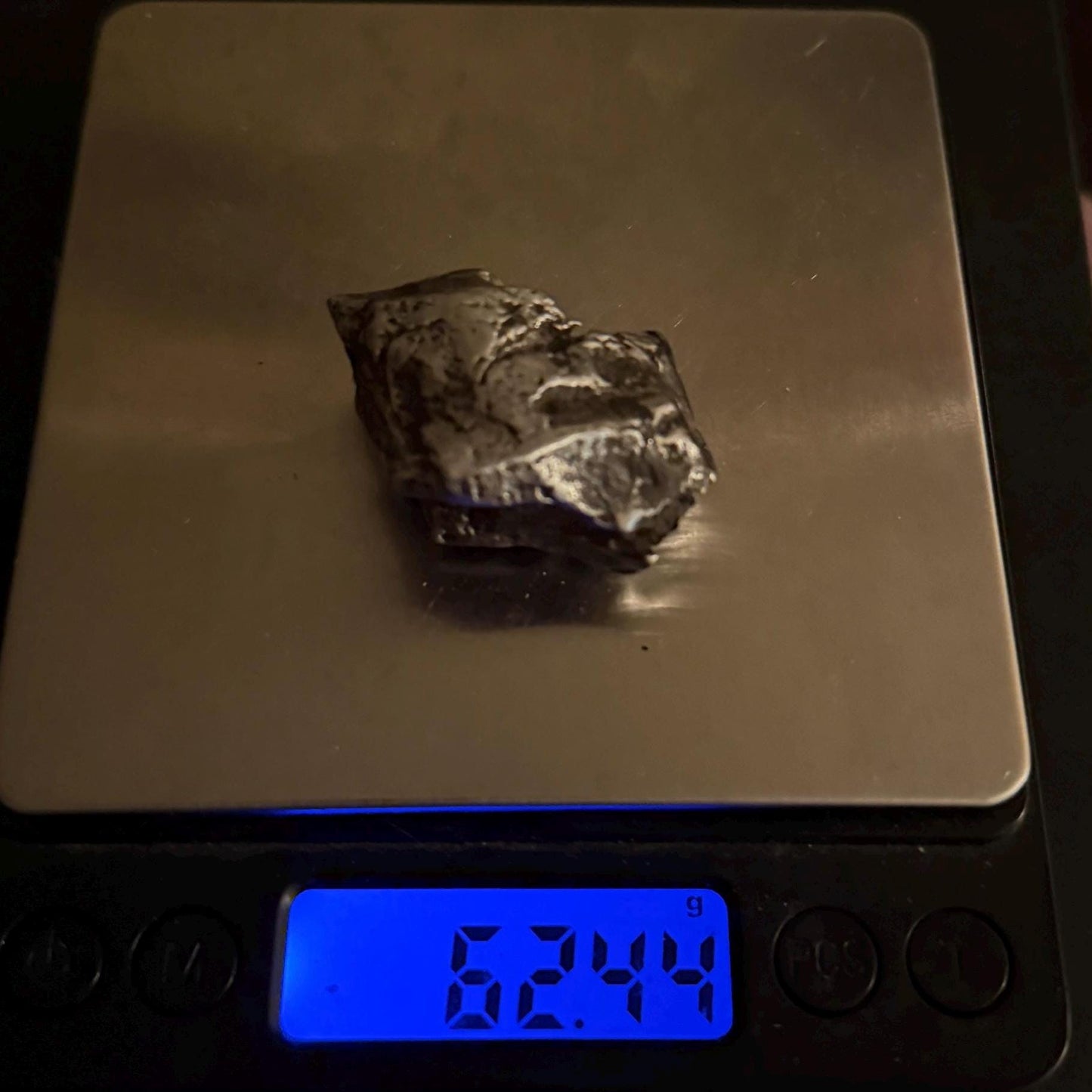 Uruacu Iron Meteorite Specimen: Space Gift, Authentic Meteorite, Brazil, 62.44 grams