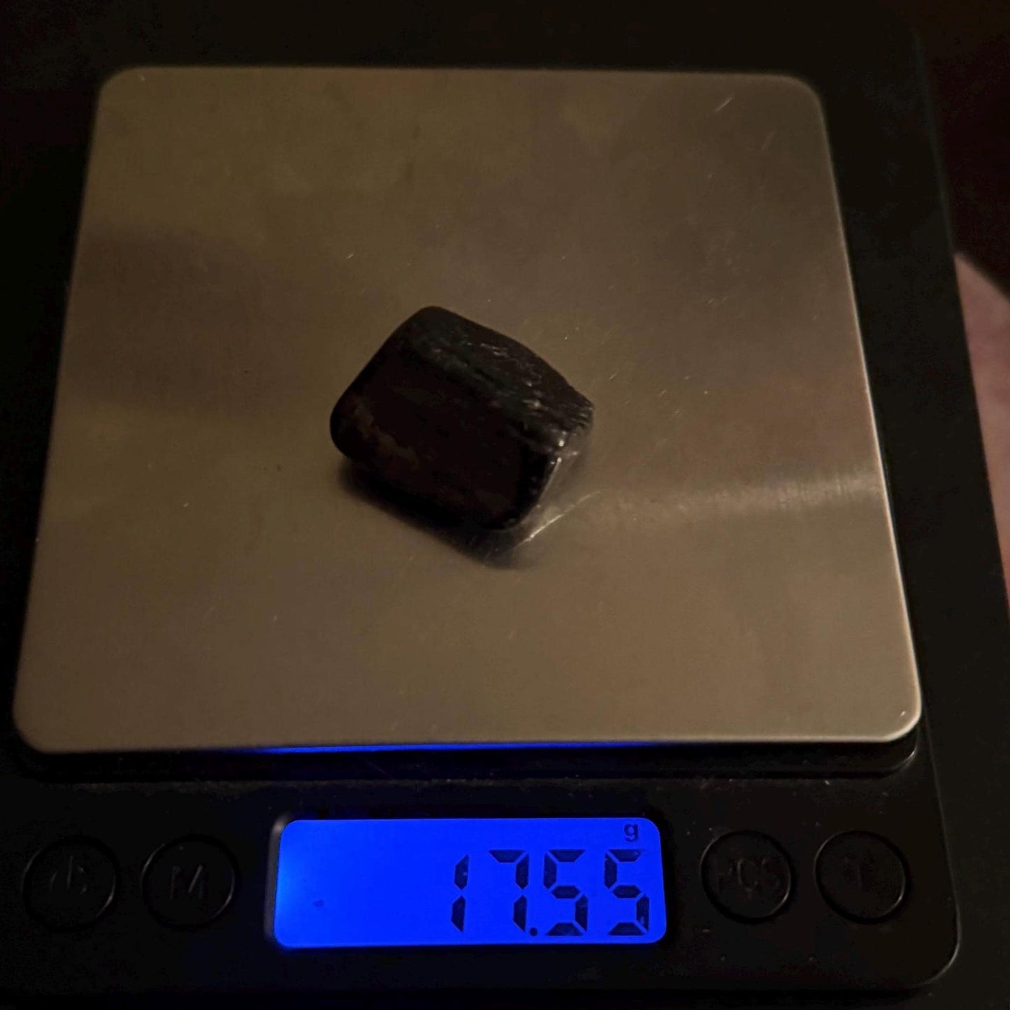 Greenland Nuummite Stone: Ancient Reiki Grounding Crystal, 17.55 grams