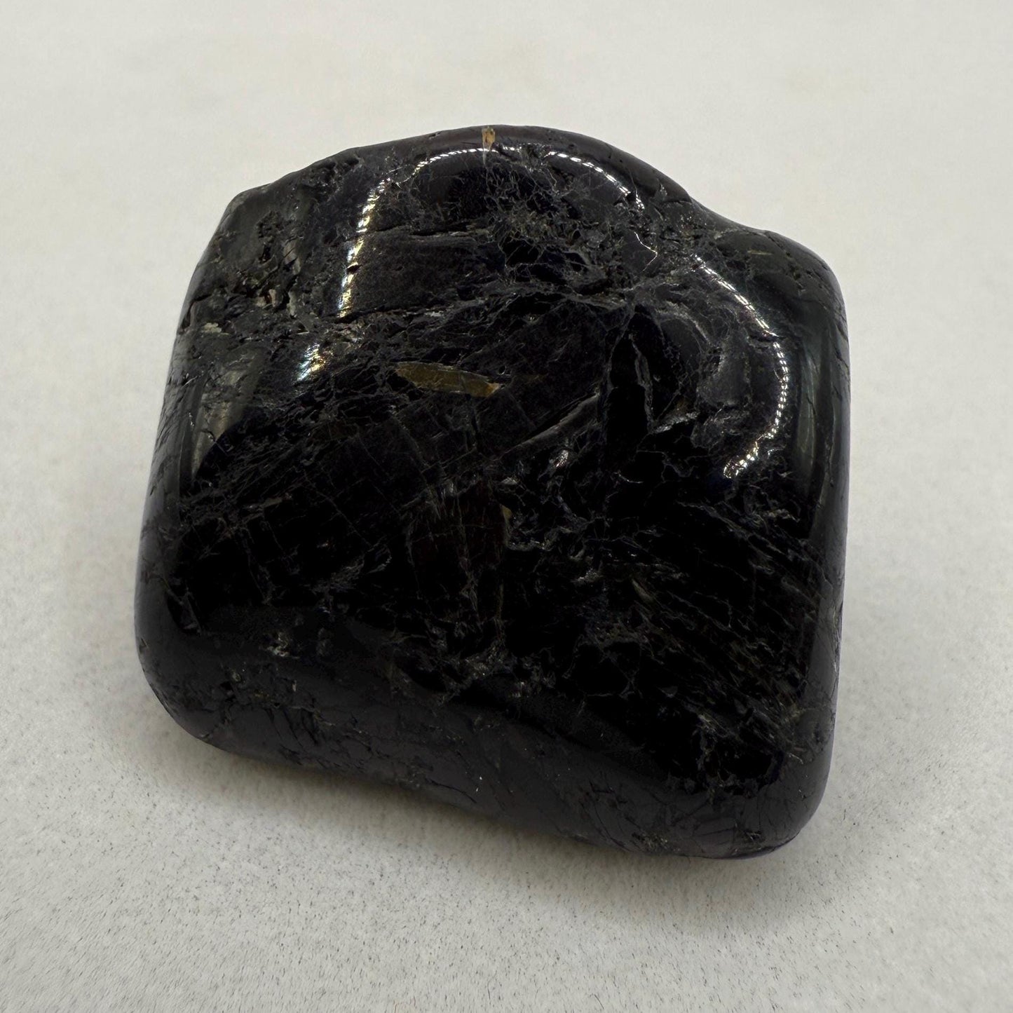Greenland Nuummite Stone: Ancient Reiki Grounding Crystal, 17.55 grams