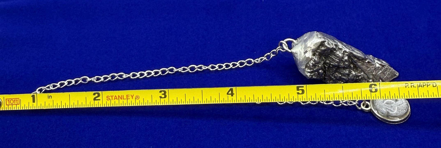 Aletai Meteorite Pendulum: Authentic Iron Meteorite, Divination Tool, 47.36 grams