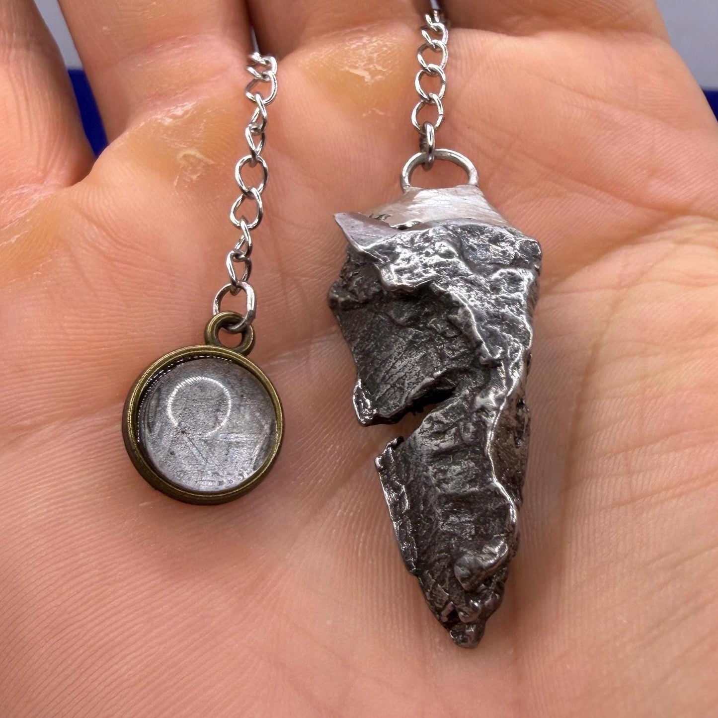 Aletai Meteorite Pendulum: Authentic Iron Meteorite, Divination Tool, 24.08 grams